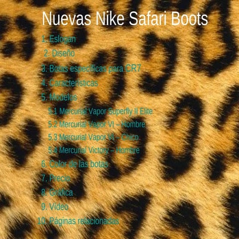 áNgel luis 4º b.  nuevas nike safari boots