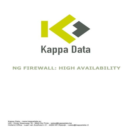 Barracuda NG Firewalls - high availability