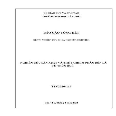Nghiên cứu sản xuất và thử nghiệm phân bón lá từ trùn quế.pdf