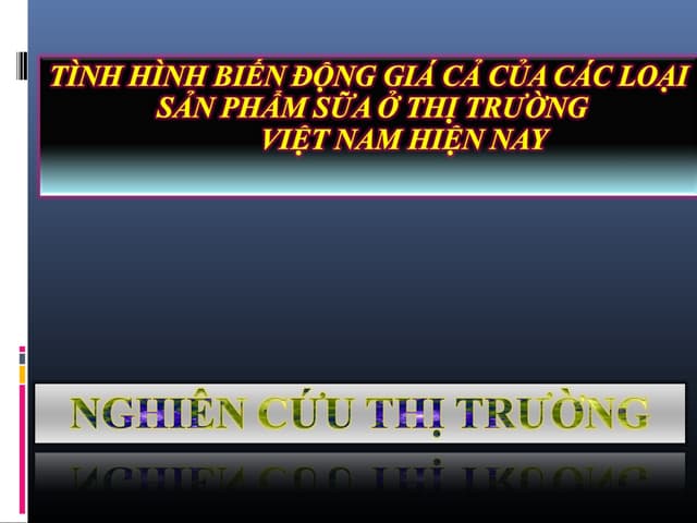 Nghiên cứu thị trường