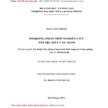 Nghiên Cứu Tối Ưu Kết Cấu Dầm Bằng Phương Pháp Mới.doc