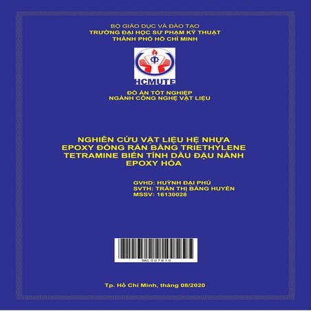 Nghiên cứu vật liệu nhựa Epoxy đóng rắn bằng Triethylene Tetramine biến tính ...