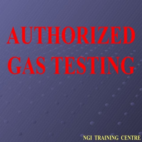 NGI-Authorized Gas Testing
