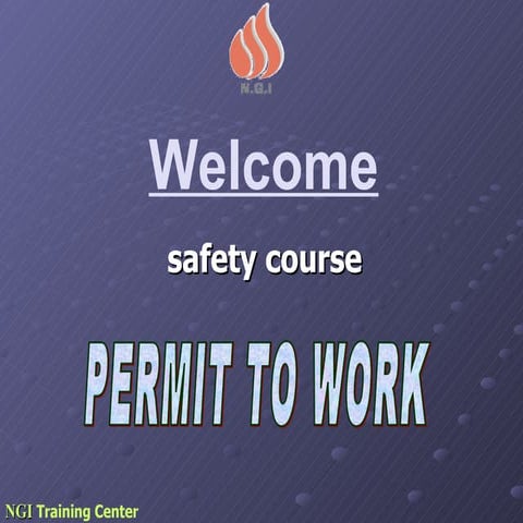 NGI-Permit to Work