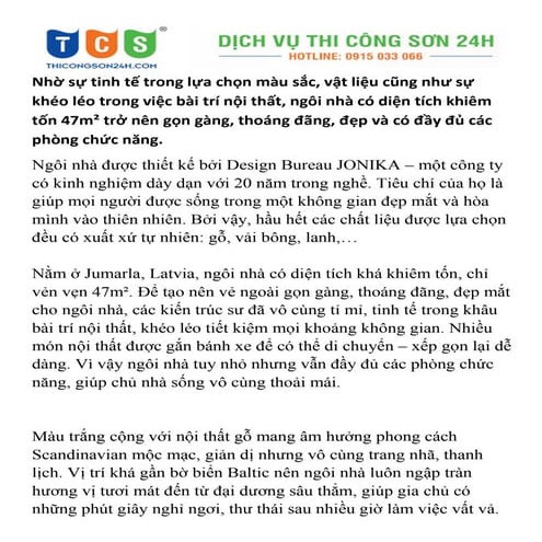 Ngôi nhà ven biển vỏn vẹn 47m² nhưng cái gì cũng có