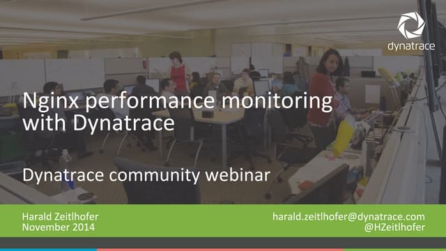 Nginx performance monitoring with Dynatrace