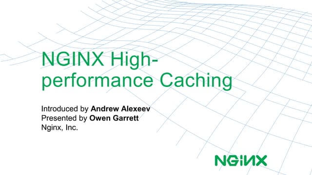 NGINX High-performance Caching