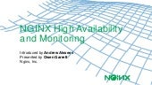 NGINX High Availability and Monitoring