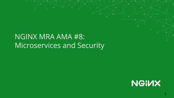 MRA AMA Part 8: Secure Inter-Service Communication