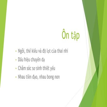 Ngôi thế kiểu thế và độ lọt của thai nhi