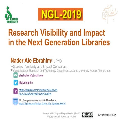 Research Visibility and Impact in the Next Generation Libraries