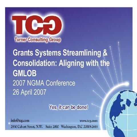 NGMA 2007 - Federal Grants Management Environment