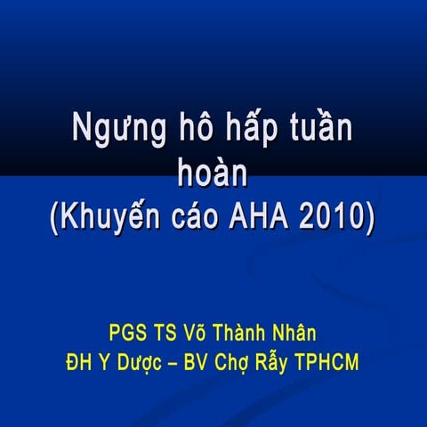 Ngưng hô hấp tuần hoàn