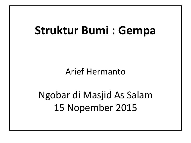 Gempa BUMI