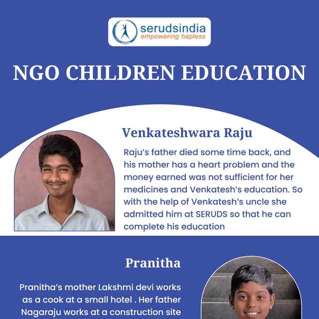 Ngo Children Education | Venkateshwara Raju | Pranitha | Vaishnavi | Hemalatha