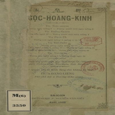 Ngoc Hoang Kinh 1923