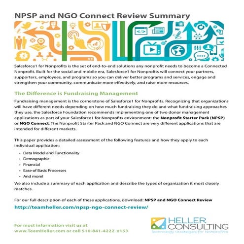 NPSP and NGO Connect Review for Nonprofits
