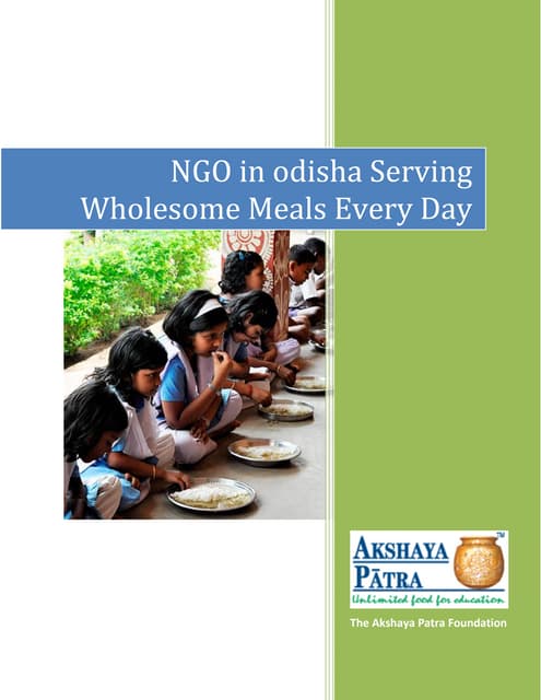 Mid day meal ngo in gujarat | PPT