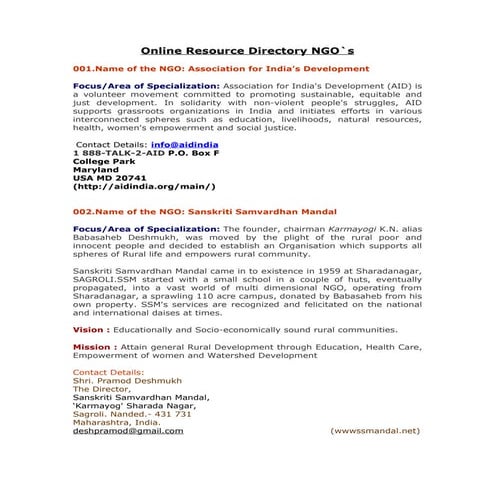 Ngo online resource | DOC