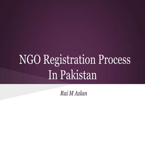 Ngo or npo regestration