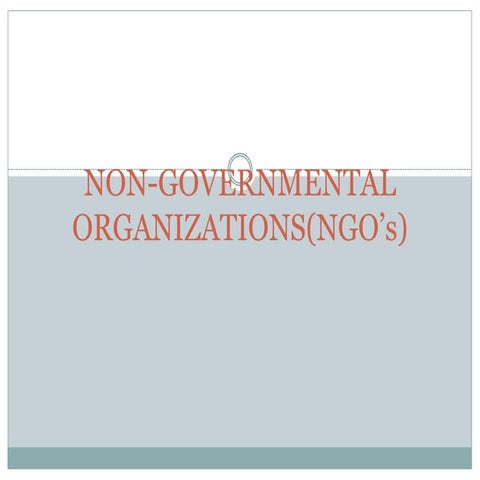 NGOs