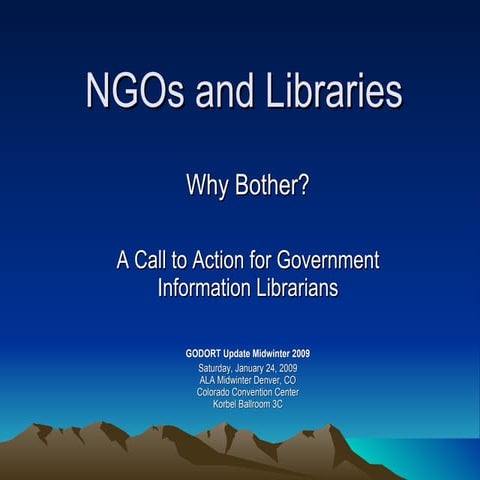 NGOs and Civil Society | PDF