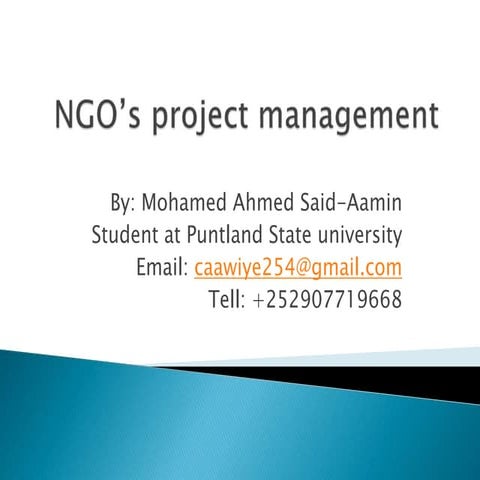 Ngo’s project management