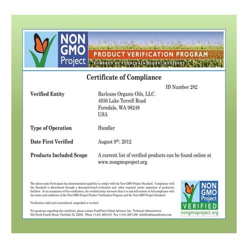 Ngp certificate of compliance 2012 | PDF
