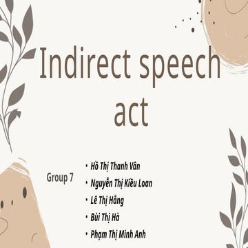 CONTENT ABOUT INDIRECT SPEECH ACTS OF FUNCTIONAL GRAMMAR.pptx