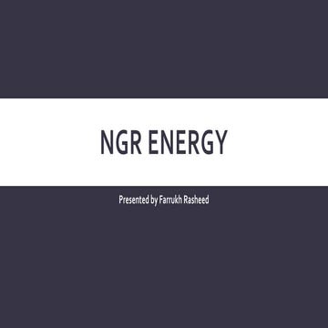 NGR Energy Presentation