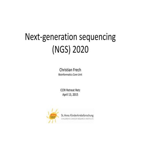 Next-generation sequencing from 2005 to 2020