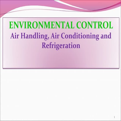 Environmental Control in Pharma industry