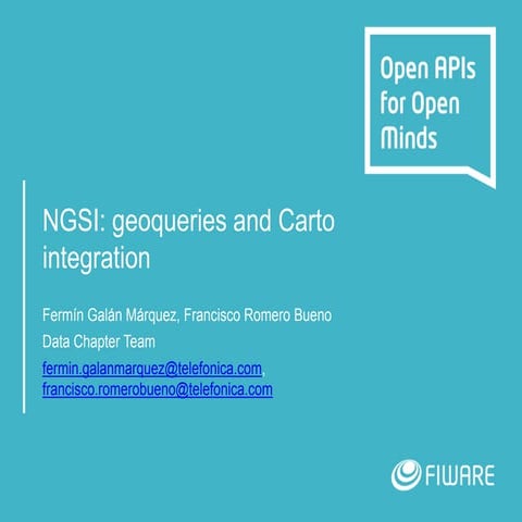 NGSI: Geoqueries & Carto integration