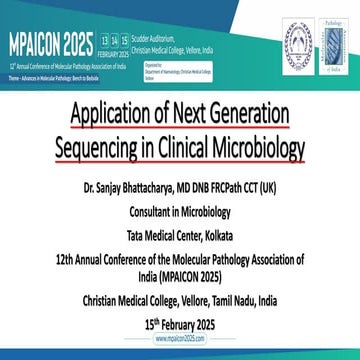 Application of NGS in Clinical Microbiology