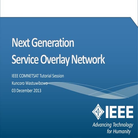 NGSON — Next Generation Service Overlay Network