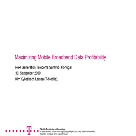 Maximizing Data Profitability