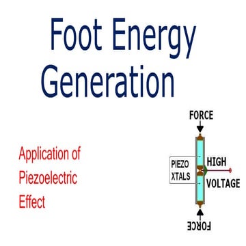 Foot energy generation