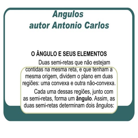 âNgulos Autor Antonio Carlos Carneiro Barroso 01072009
