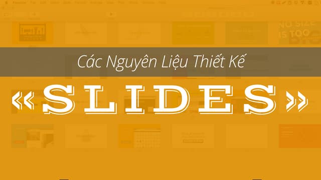 [Thiết kế slides] Những nguyên liệu...