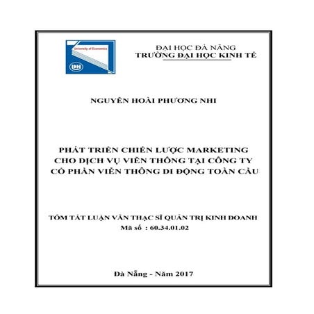 Luận văn: Chiến lược marketing cho dịch vụ viễn thông, HAY