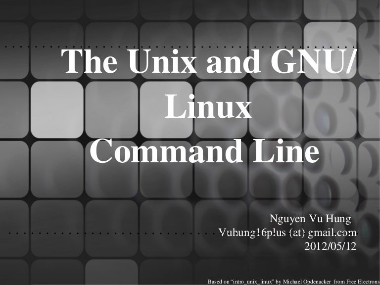 Nguyễn Vũ Hưng The Unix and GNU/Linux command line - power tools image.
