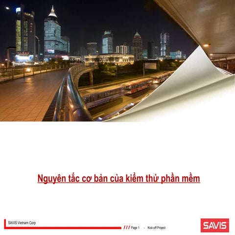 Nguyên tắc cơ bản của kiểm thử phần mềm