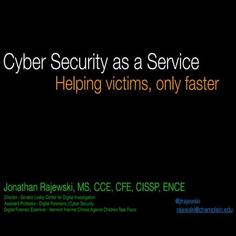 Cyber Security as a Service