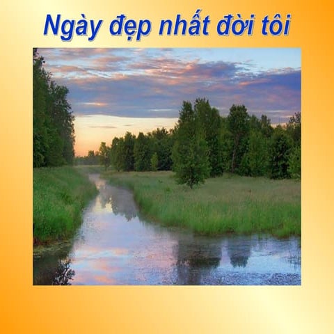 Ngày đẹp nhất đời tôi