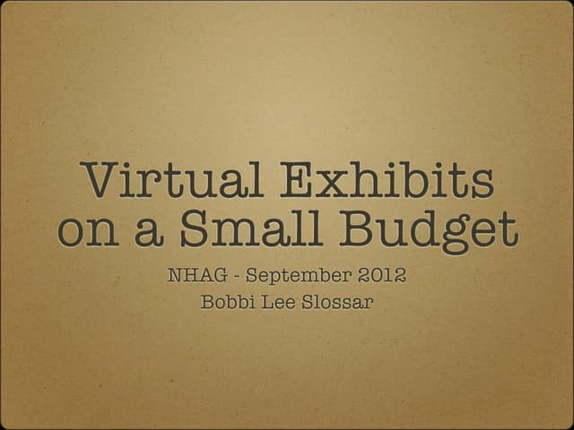 NHAG presentation september 2012