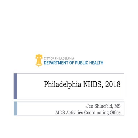Philadelphia National HIV Behavioral Surveillance, 2018