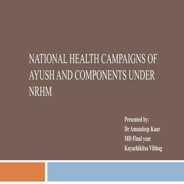 NATIONAL HEALTH MISSION | PPTX