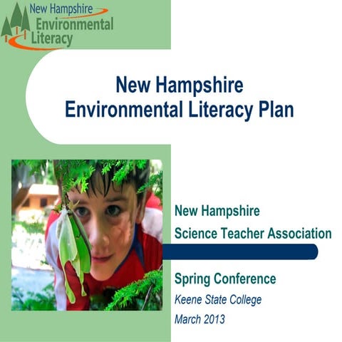 NH Environmental Literacy Plan Presentation at the NHSTA Spring Conference