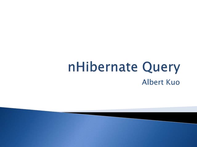 nHibernate Query
