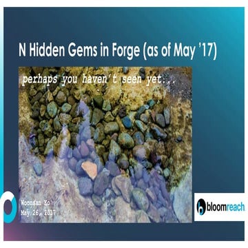 N hidden gems in forge (as of may '17)